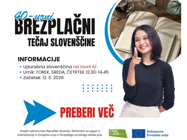 40-urni BREZPLAČNI TEČAJ SLOVENŠČINE