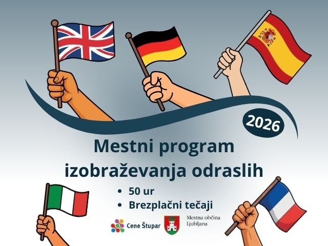 Urniki in informacije o vpisu v tečaje tujih jezikov 2026